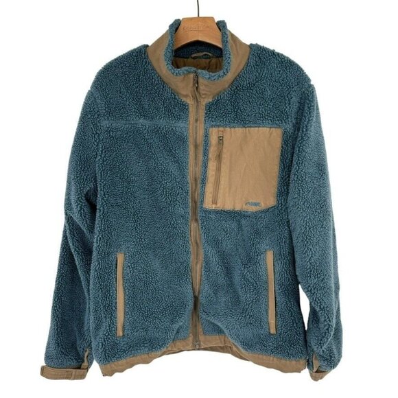 Mountain Khakis Other - Mountain Khakis fourtneener Jacket Mens  blue Fleece Deep Pile Logo size medium